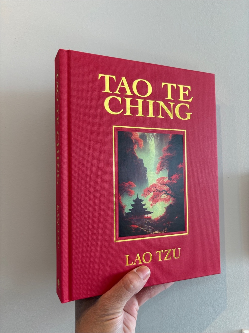 Tao Te Ching Hardcover Book - Red with Gold Lettering